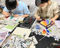 光栄書道会　刻字のワークショップをやりました！