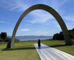 娘と美術館巡り　in直島